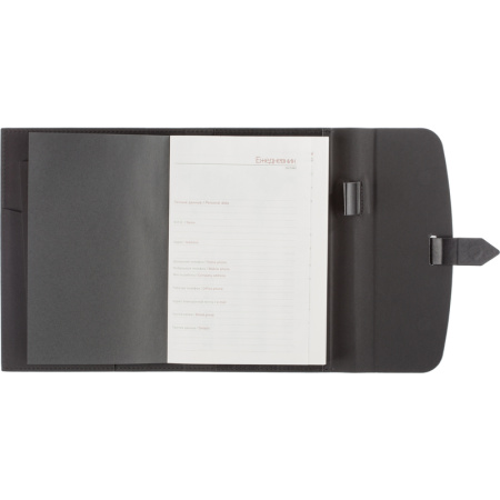 Ежедневник недатированный Bruno Visconti Senate искусственная кожа А5 136 листов черный (175x235 мм) (артикул производителя 3-213/04)