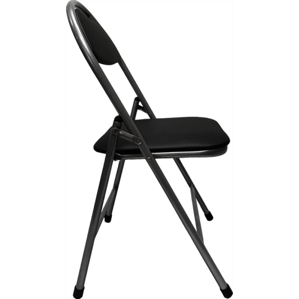 Стул складной Нортон черный (искусственная кожа, металл)