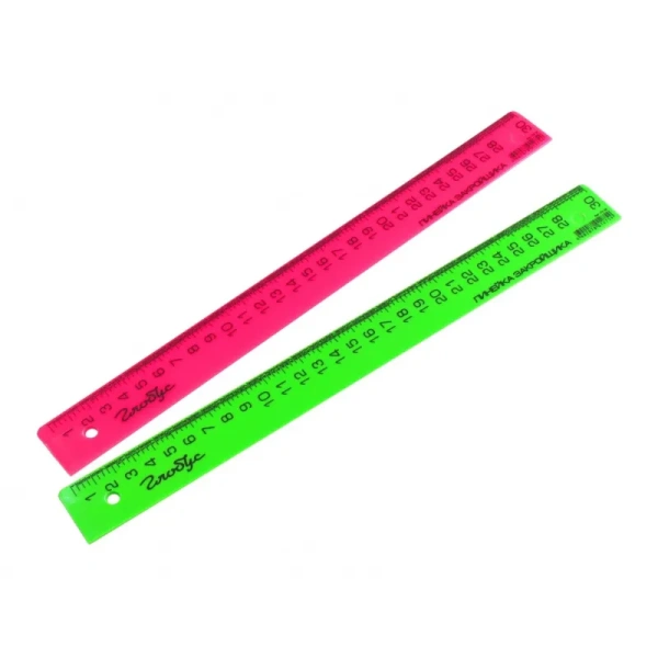 Линейка закройщика 30 см., ассорти, ЛЗ-30