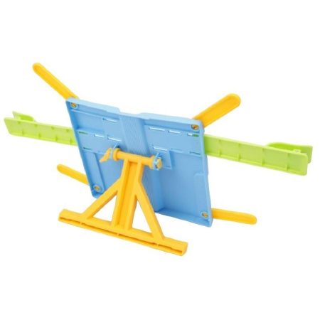 Подставка для книг Комус Класс пластиковая голубая