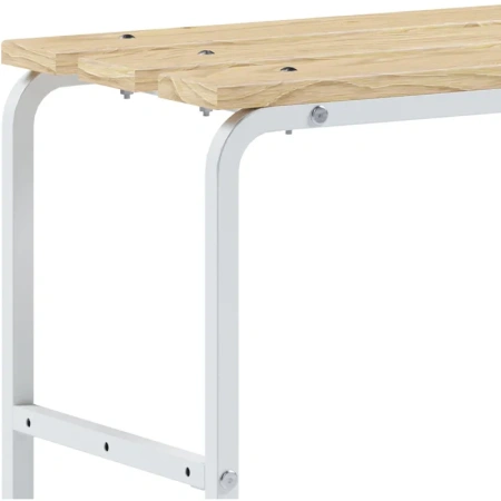 Скамья для раздевалок Металл-Завод сосна (дерево, металл, 430х350х450  мм)