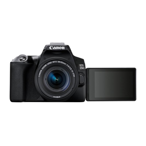 Зеркальный фотоаппарат Canon EOS 250D kit + объектив   EF-S 18-55 IS STM черный