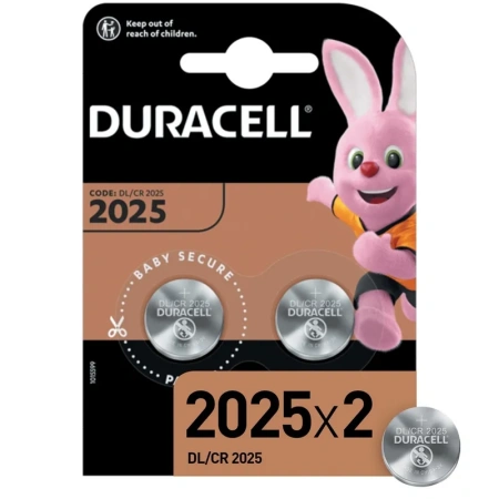 Батарейки Duracell таблетка CR2025 (2 штуки в упаковке)