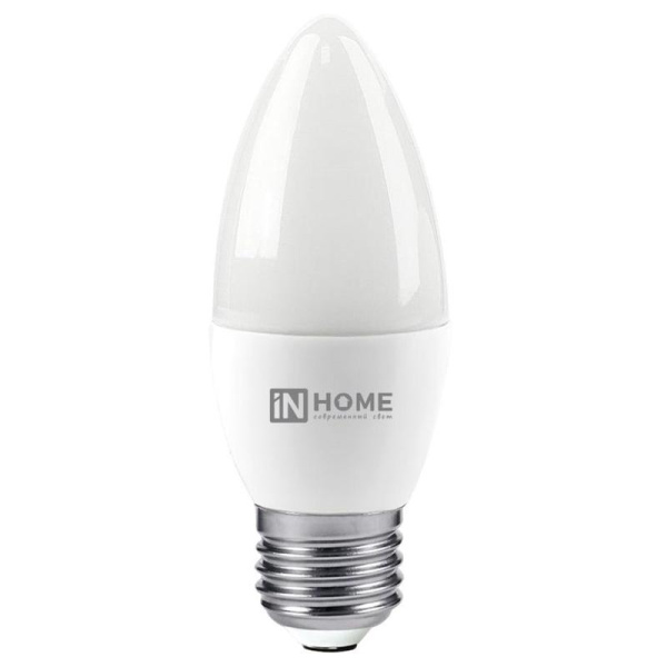 Лампа светодиодная In Home LED-СВЕЧА-VC свеча 6Вт 4000K 570Лм 220В  4690612020419