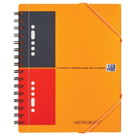 Бизнес-тетрадь Oxford Meetingbook А5+ 80 листов цветная в линейку на спирали (186x210 мм) Бизнес-тетрадь Oxford Meetingbook А5+ 80 листов цветная в линейку на спирали (186x210 мм)