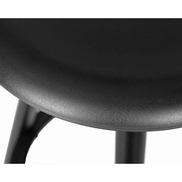 Табурет барный Dobrin Royce black чёрный (пластик/массив дерева)