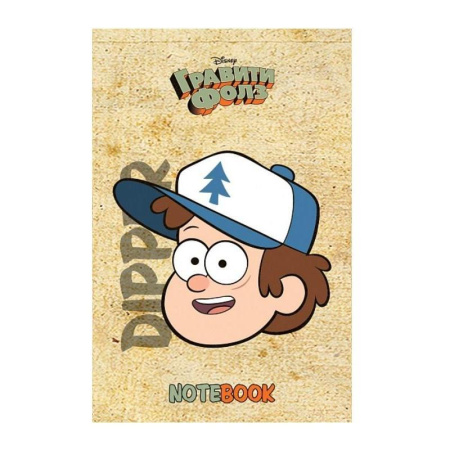 Блокнот Hatber Гравити Фолз А7 48 листов в клетку на склейке (обложка в  ассортименте)