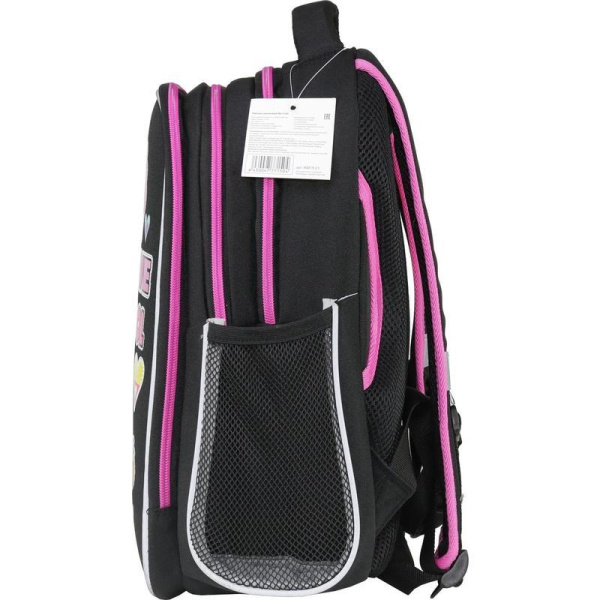 Рюкзак школьный ортопедический MagTaller B-Cool Stickers черный