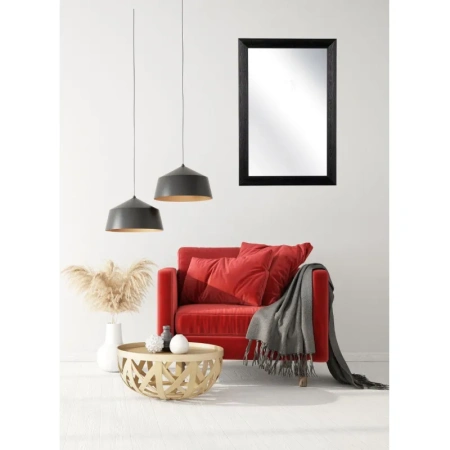 Зеркало настенное Комус Мебель НБ72 (чёрный, 400х600 мм)