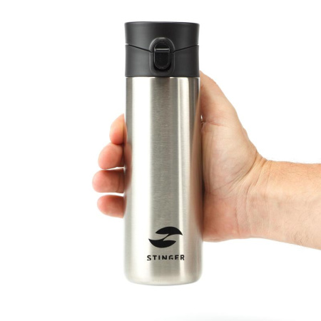 Термокружка Stinger 350 мл серебристая