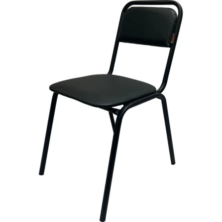 Стул офисный Easy Chair РС42 чёрный (экокожа, металл)