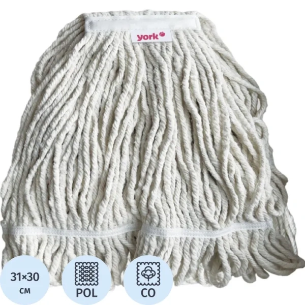 Насадка МОП для веревочной швабры York Кентукки Макси хлопок/полиэстер  31x30 см