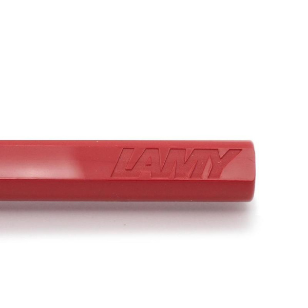 Ручка перьевая Lamy 016 Safari цвет чернил синий цвет корпуса красный (артикул производителя 4000181)