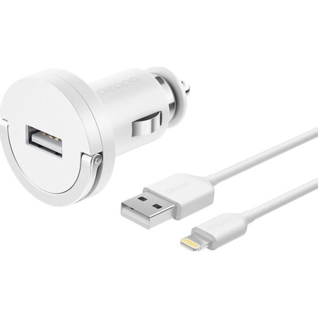 Зарядное устройство Deppa 11250 с кабелем Lightning