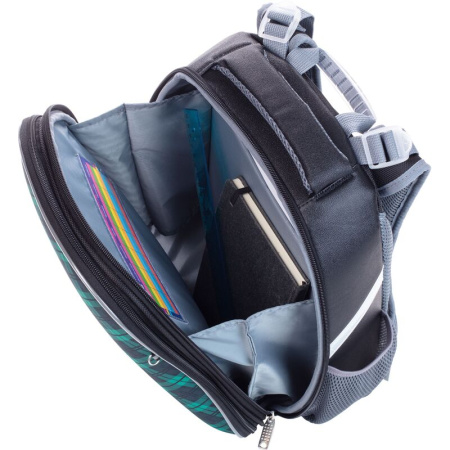 Ранец Комус Класс Basic Лисичка зеленый с двумя отделениями