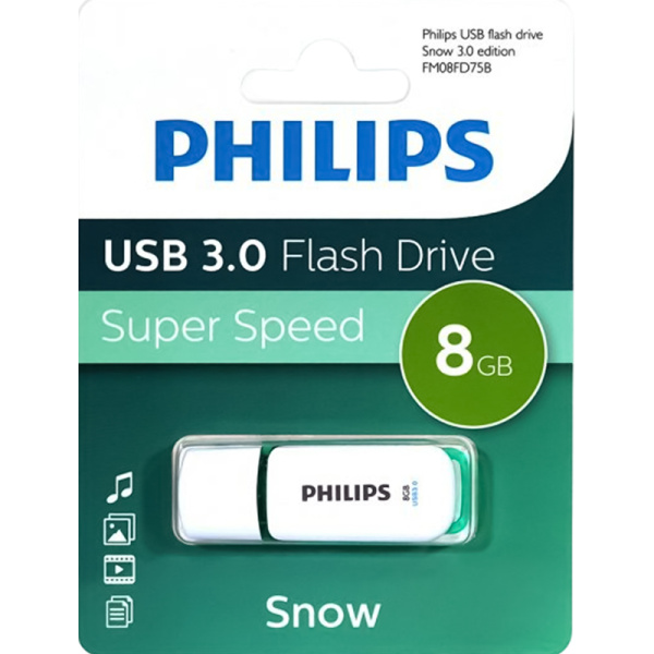 Флешка USB 3.0 8 ГБ Philips SNOW 3.0 (FM08FD75B/97)