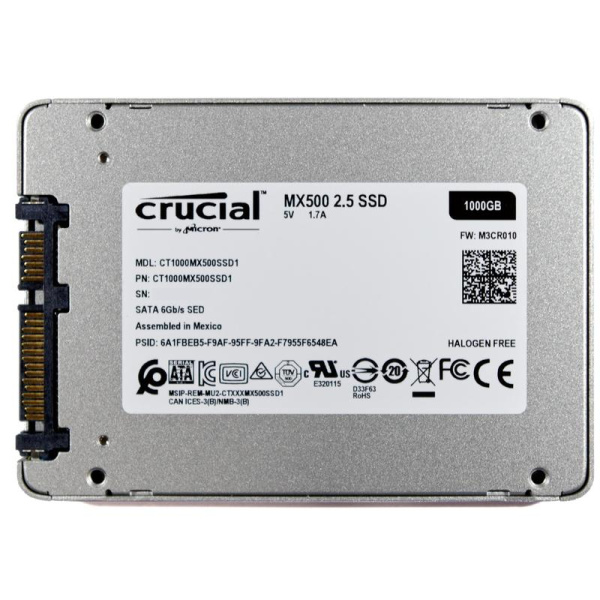 SSD накопитель Crucial MX500 250 ГБ (CT250MX500SSD1)