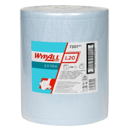 Салфетки хозяйственные в рулоне Kimberly Clark Wypall L20 нетканое полотно 38.5x32.5 см 500 листов в рулоне Салфетки хозяйственные в рулоне Kimberly Clark Wypall L20 нетканое полотно 38.5x32.5 см 500 листов в рулоне