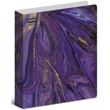 Папка на 2-х кольцах Attache Selection Fluid пластиковая 35 мм фиолетовая