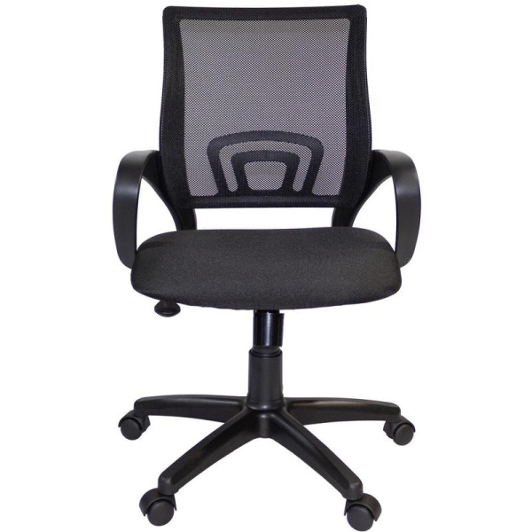 Кресло офисное К-4 TС черное (сетка/ткань, пластик)