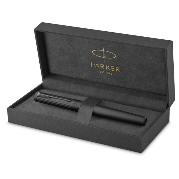 Ручка перьевая Parker Ingenuity Black BT цвет чернил коричневый цвет  корпуса черный (артикул производителя 2182013)