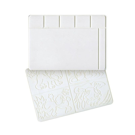 Доска для лепки А4, с раздел.ячейками для пластилина