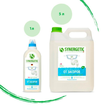Средство для прочистки труб Synergetic гель 5 л