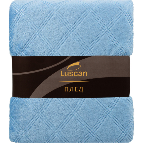 Плед Luscan микрофибра 150х200 см синий