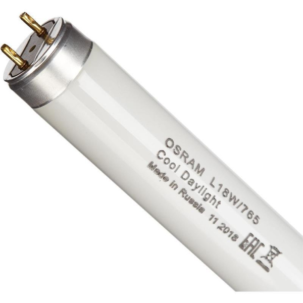 Лампа люминесцентная Osram  L18W/765 18 Вт G13 T8 6400 K (4052899209084, 25 штук в упаковке)