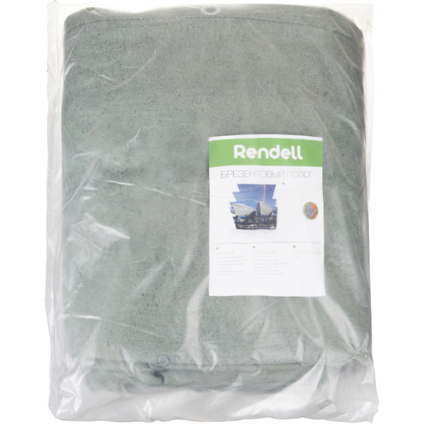 Тент-полог брезент ПВ 400 см x 6 м с люверсами хаки