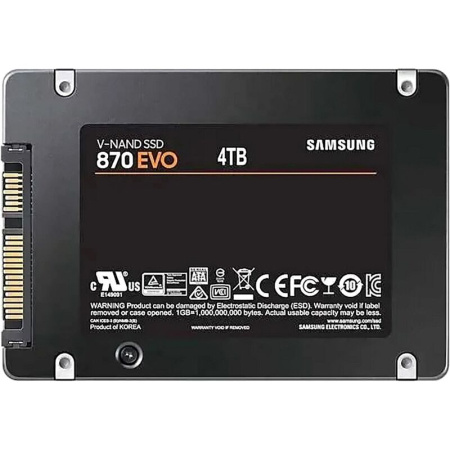 SSD накопитель Samsung 870 EVO 4 ТБ (MZ-77E4T0BW)