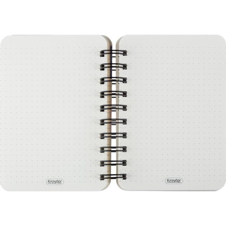 Бизнес-тетрадь Kroyter Flowers А6 120 листов разноцветная в точку на спирали (120х145 мм)