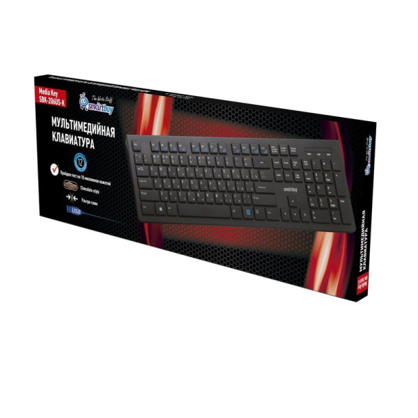 Клавиатура Smartbuy Slim 206 (SBK-206US-K)