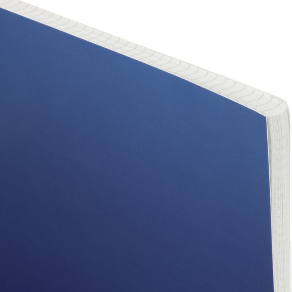 Тетрадь общая Attache А4 96 листов в клетку на гребене (обложка синяя,  УФ-сплошной глянцевый лак)