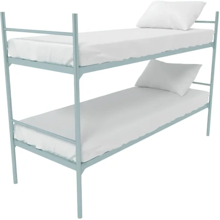 Кровать двухъярусная Хит+ металлическая (серый, 709х1350х1966 мм)