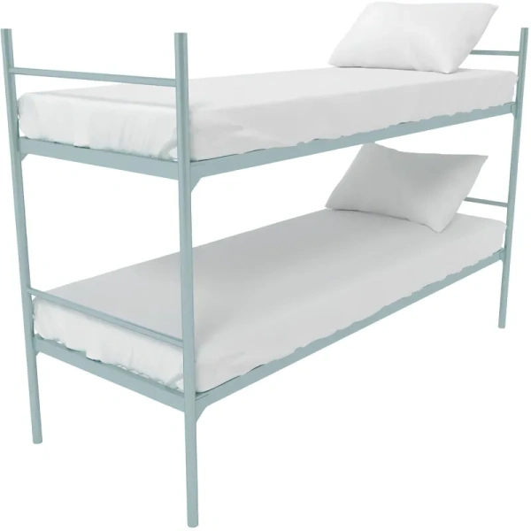 Кровать двухъярусная Хит+ металлическая (серый, 709х1350х1966 мм)