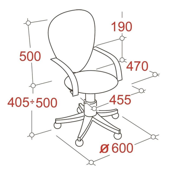 Кресло офисное Easy Chair 304 LT синее/черное (сетка/ткань, пластик)