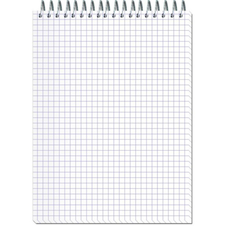 Блокнот Stenography А5 60 листов в ассортименте в клетку на спирали (145х203 мм)