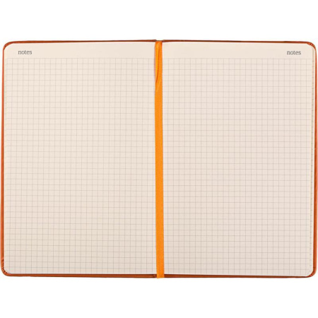 Блокнот Bruno Visconti Megapolis Velvet A5 100 листов оранжевый в клетку на сшивке (144х212 мм) (артикул производителя 3-525/07)