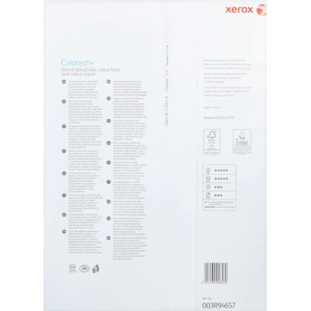 Бумага для цветной лазерной печати Xerox Colotech + ( A3, 160 г/кв.м,  250 листов, 003R94657)