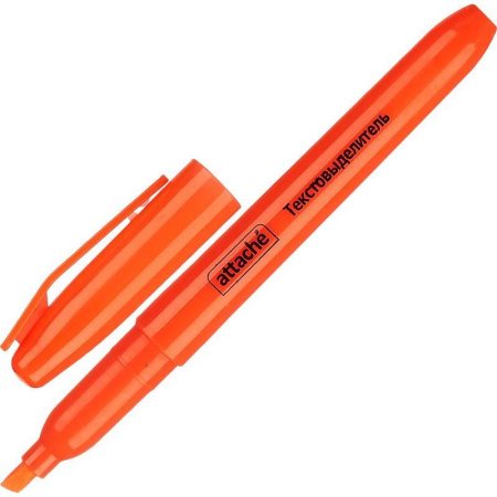 Набор текстовыделителей Attache (толщина линии 1-3.9 мм, 4 цвета: желтый, зеленый, оранжевый, розовый)