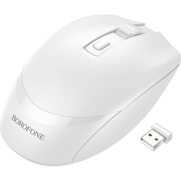 Мышь беспроводная Borofone BG7 белая (89999)