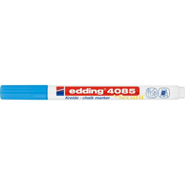 Маркер меловой Edding 4085 голубой 1-2 мм