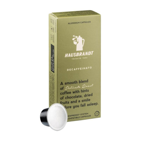 Кофе в капсулах для кофемашин Hausbrandt Nespresso Decaffeinato (10 штук  по 5 г)