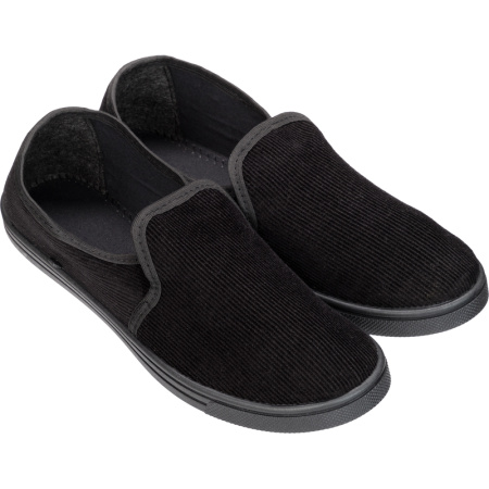 Тапочки вельветовые черные размер 44 (111740) Тапочки вельветовые черные размер 44 (111740)