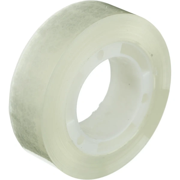 Клейкая лента канцелярская Комус прозрачная 15 мм x 33 м (10 штук в  упаковке)