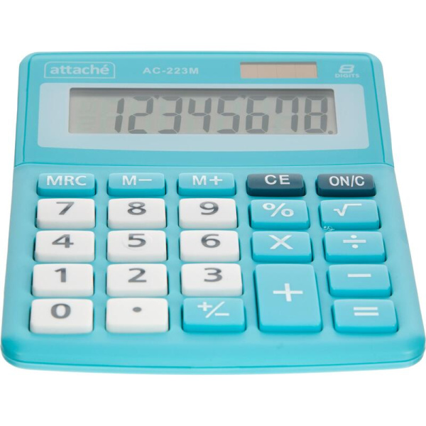 Калькулятор настольный Attache AС-223M 8-разрядный мятный/белый  134x107x34 мм
