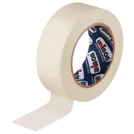 Клейкая лента малярная Unibob легкоудаляемая 48 ммх25 м Клейкая лента малярная Unibob легкоудаляемая 48 ммх25 м