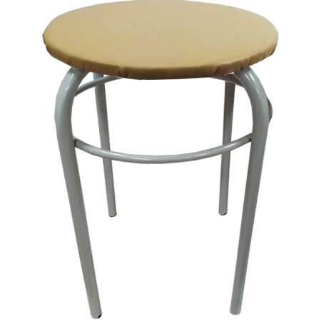 Табурет Сатурн 18 бежевый (искусственная кожа, металл)