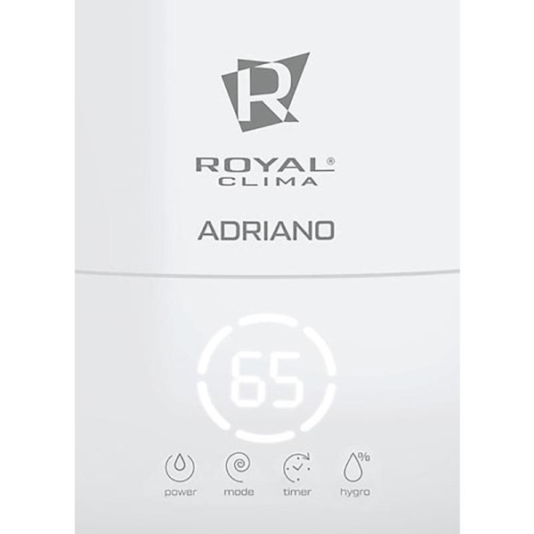 Увлажнитель воздуха Royal Clima ADRIANO RUH-AD300/4.8E-WT  белый/серебристый